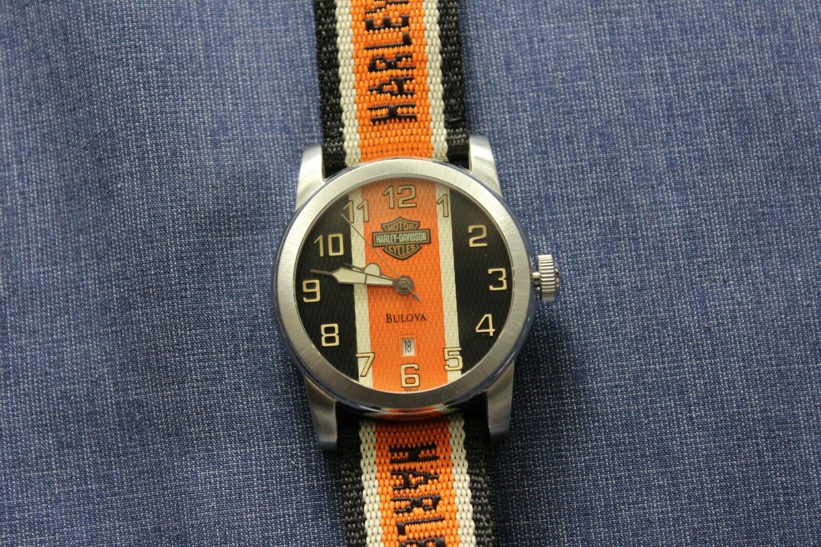 Vintage / Rare Harley-Davidson Men's Bulova Watch - 76B144