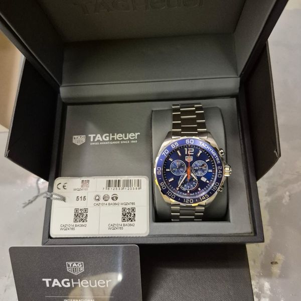 Tag Heuer Formula 1 Blue Dial Silver Steel Strap Watch for Men - CAZ1018BA0842