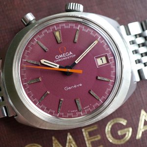 WTS] RARE Omega Driver's Chronostop Geneve date - red