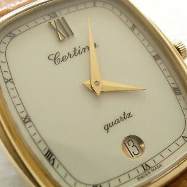 Gents Retro Swiss CERTINA Gold Plated & Stainless Steel Quartz Dress ...