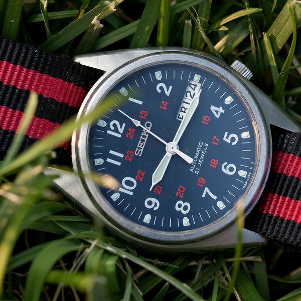 SNX429 Seiko Automatic 21 Jewels Military Field Watch (7S26