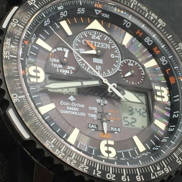 CITIZEN ECO-DRIVE NAVIHAWK A-T U680 RADIO CONTROLLED MEN'S WATCH ...