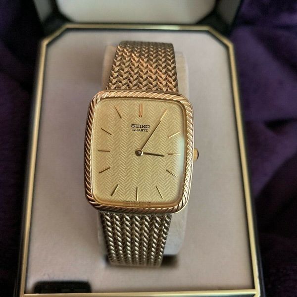 Vintage Seiko 7430-5340 Gold Tone Men's Quartz Watch | WatchCharts