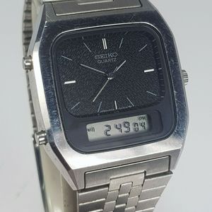 時計 SEIKO SILVER WAVE DIGI-ANA H449 DAINI SEIKO Silver Wave H449-502A Ana-Digi Wrist Watch - YouTube