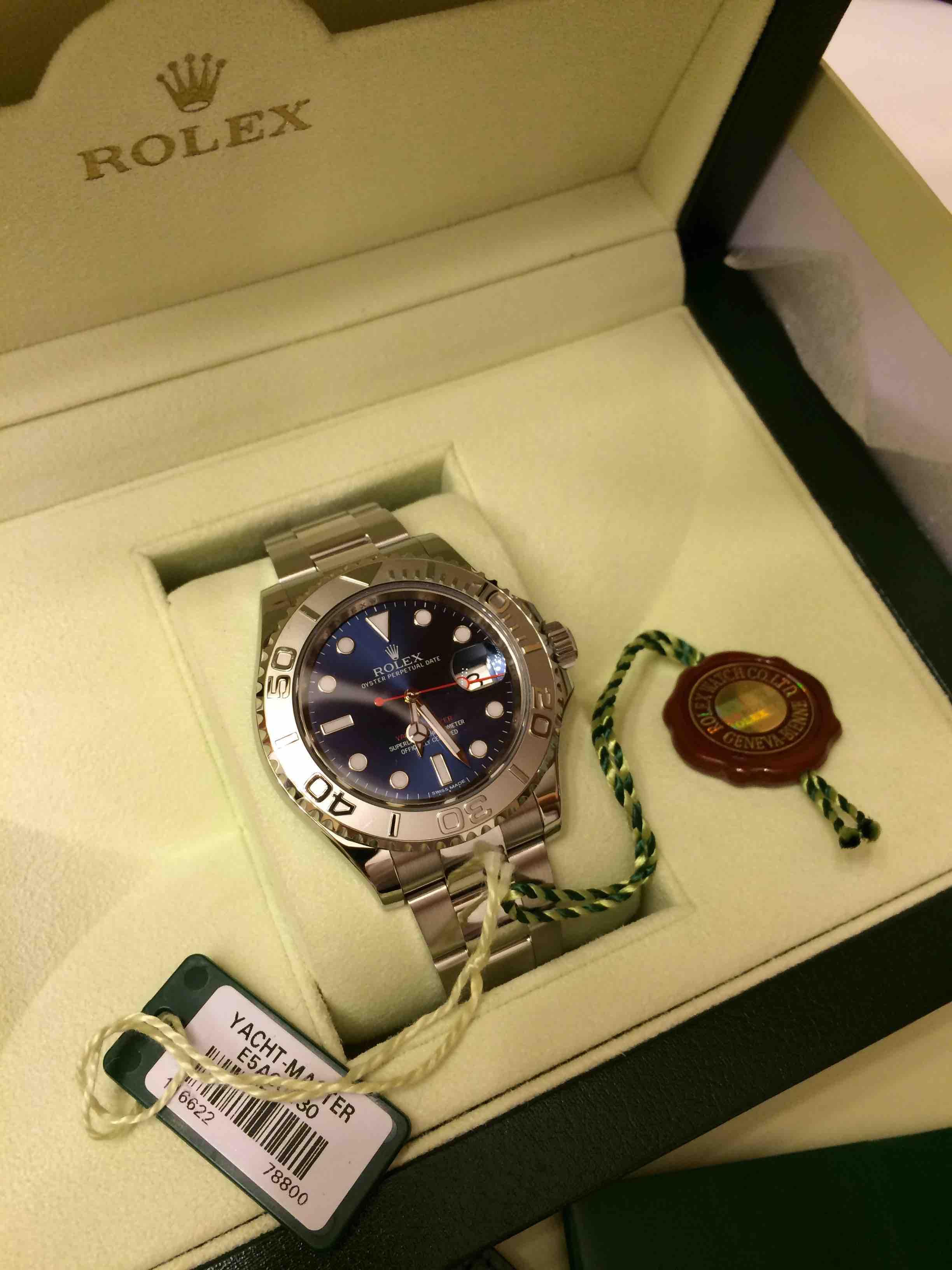 Rolex 116622 Yachtmaster Blue Dial WatchCharts Marketplace