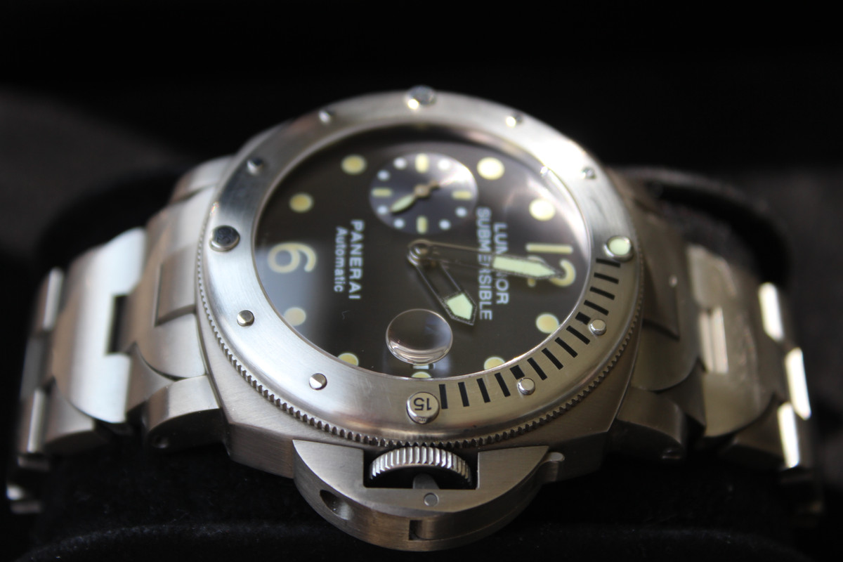 FS Panerai Luminor Submersible PAM 106 TRITIUM DIAL TITANIUM W