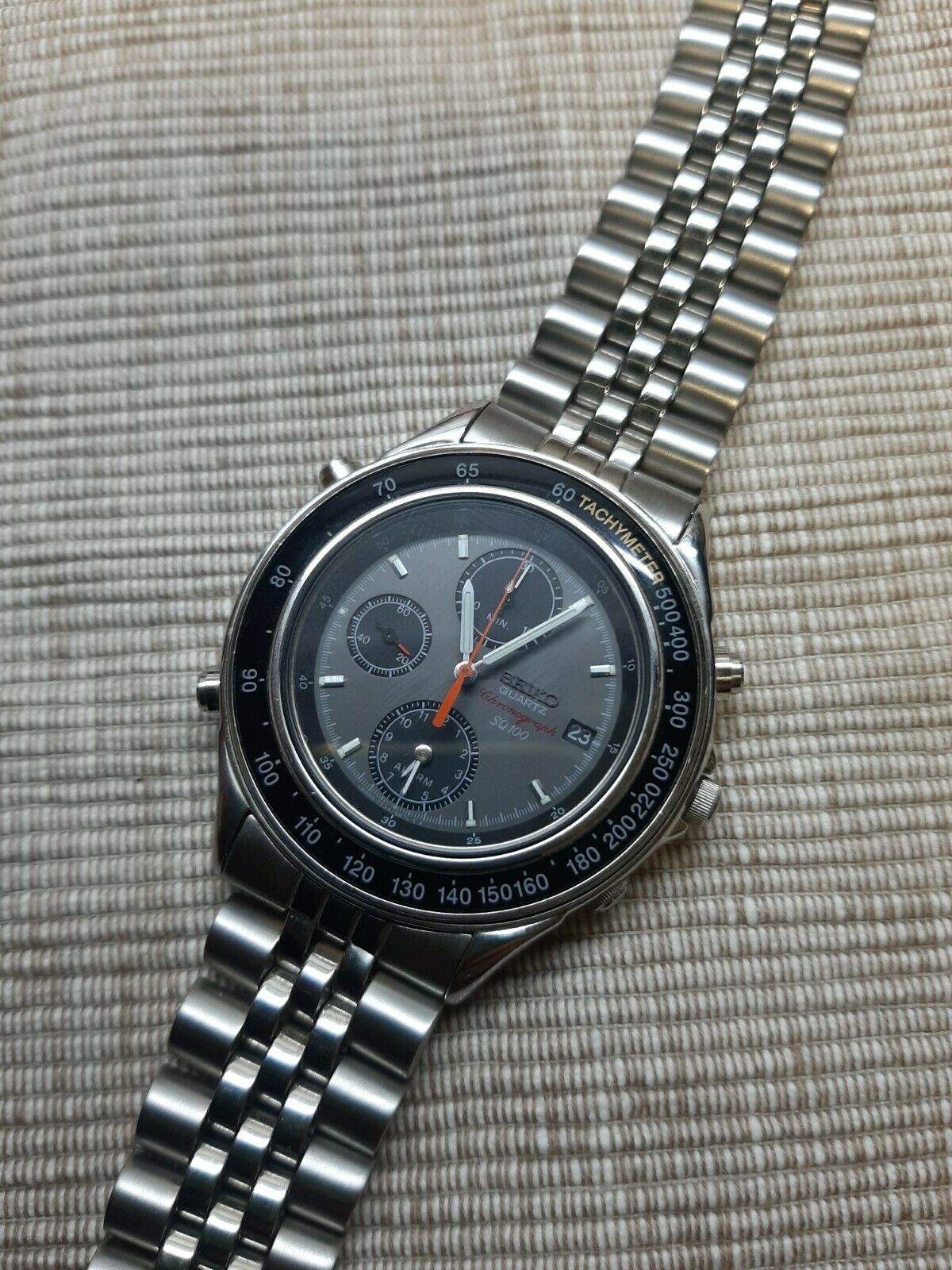 Seiko sq 100 alarm chronograph 7t32 6b50 man 1980 1989