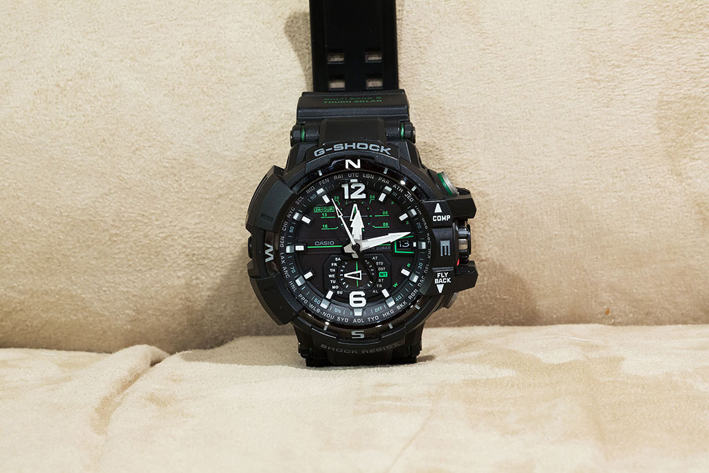 FS Casio G Shock GW A1100 1A3 Aviator Watch PRICE DROP