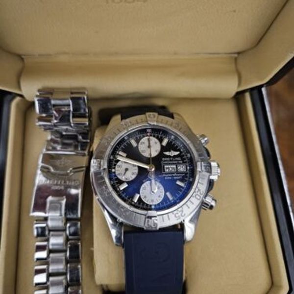 Breitling Superocean Heritage II Chronograph Automatic Blue Dial Men's A13313