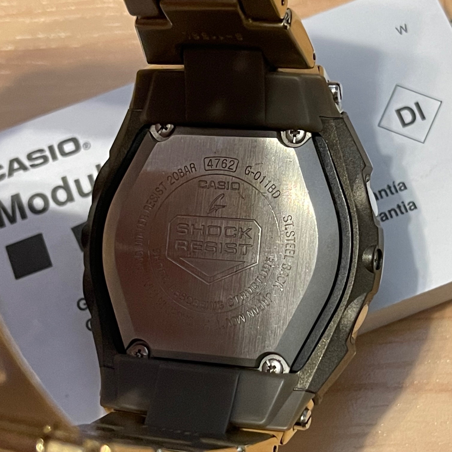 WTS] Casio G-Shock G-011BD-9A “The Cube” Gold & Black Steel