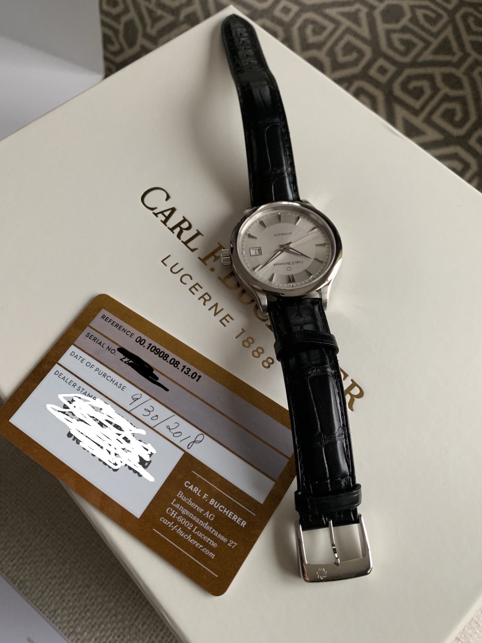 FSOT Carl F. Bucherer Manero Autodate 00.10908.08.13.01 Great