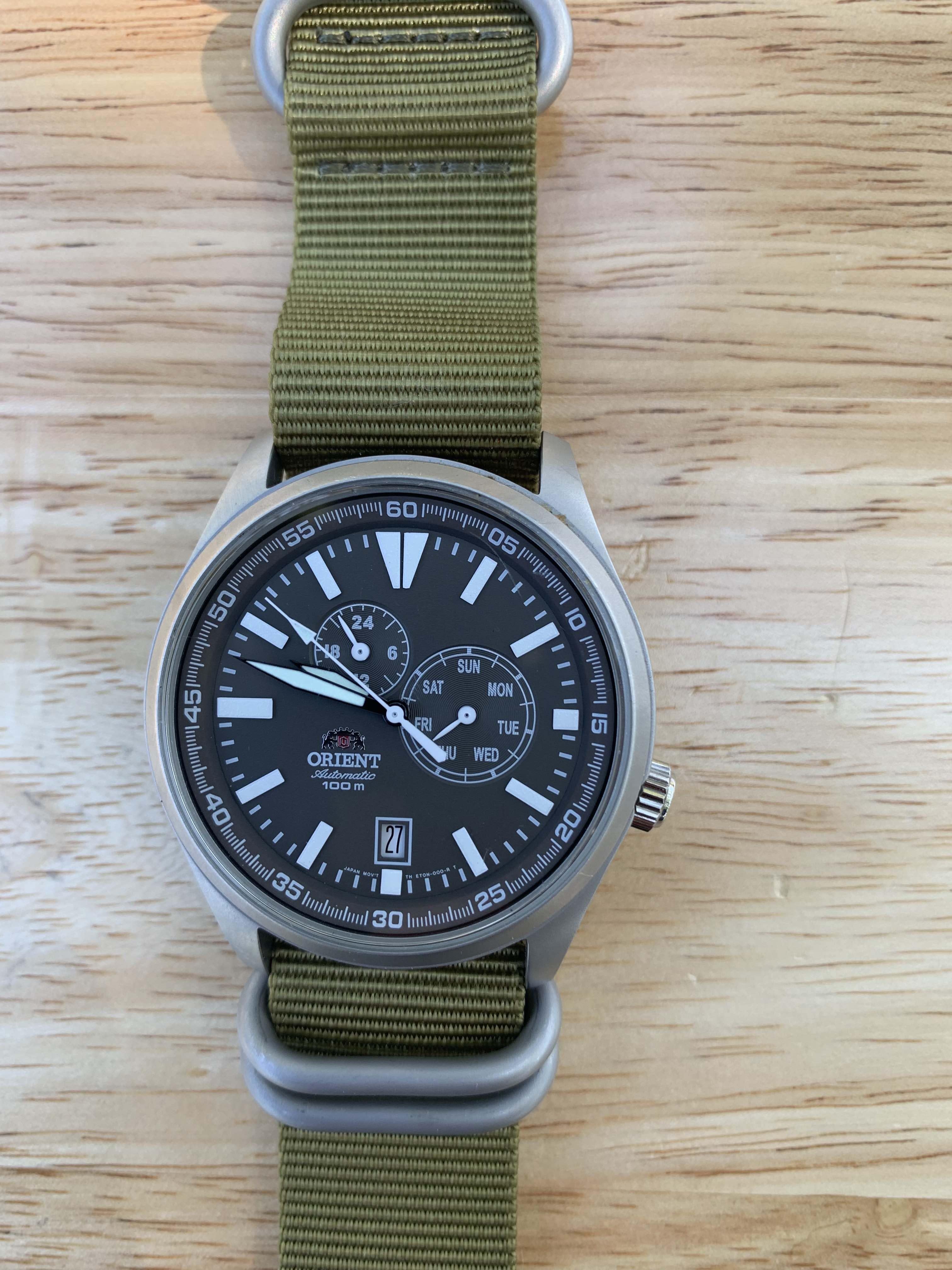 Orient defender nato online strap