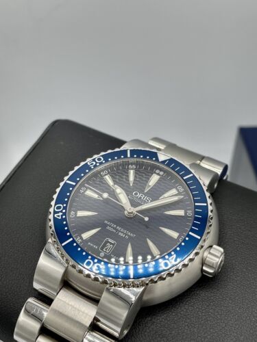 ORIS TT1 Divers Date Blue Wave Dial 01 733 7533 8555 44mm 300m Stainless Steel WatchCharts Marketplace