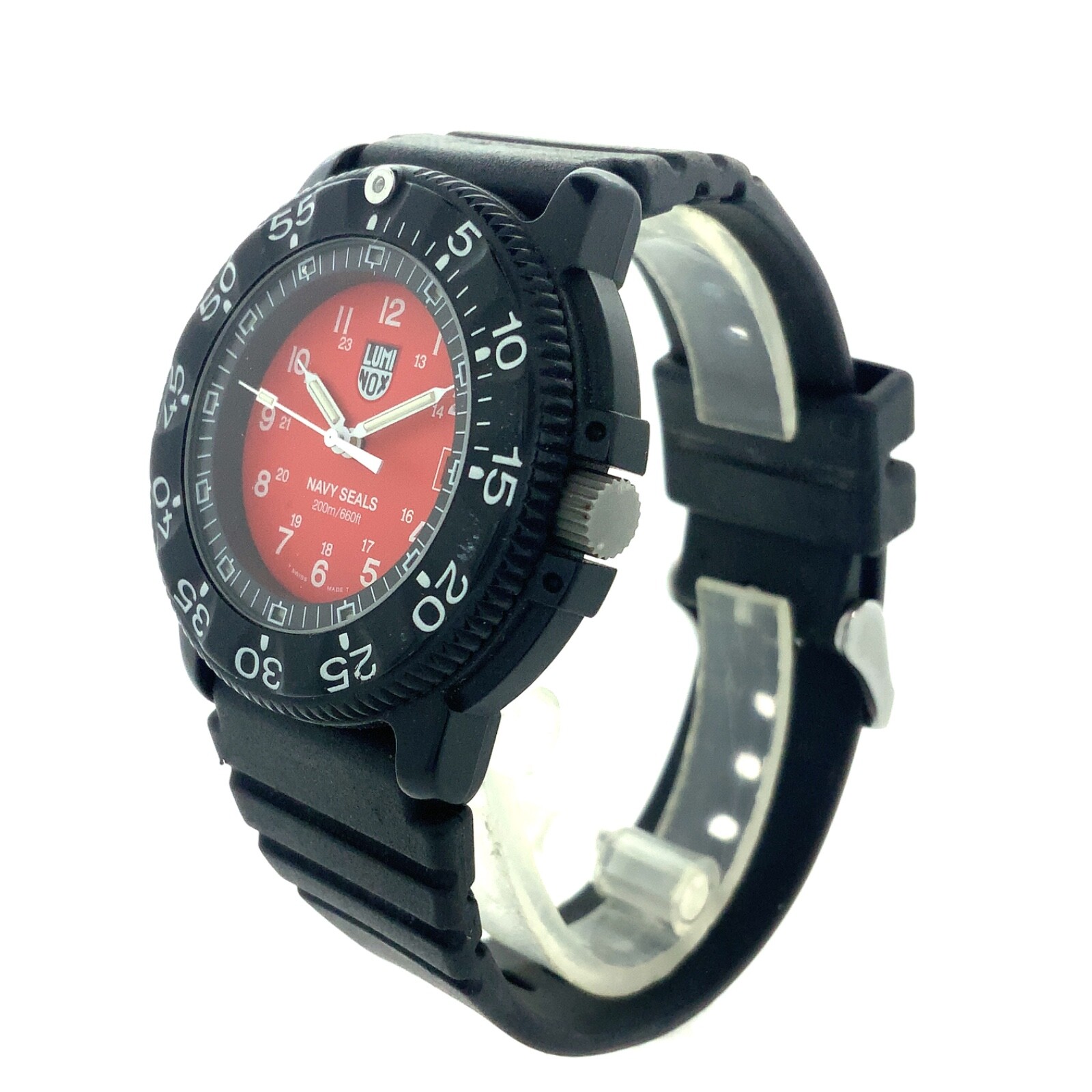Luminox LU3015 Navy Seals Red Dial 44mm Quartz Watch | WatchCharts