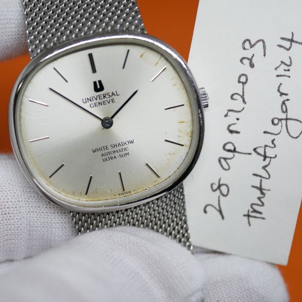 [WTS] Universal Geneve White Shadow Automatic Ultra Slim Ellipse for 299. Gerald Genta Design