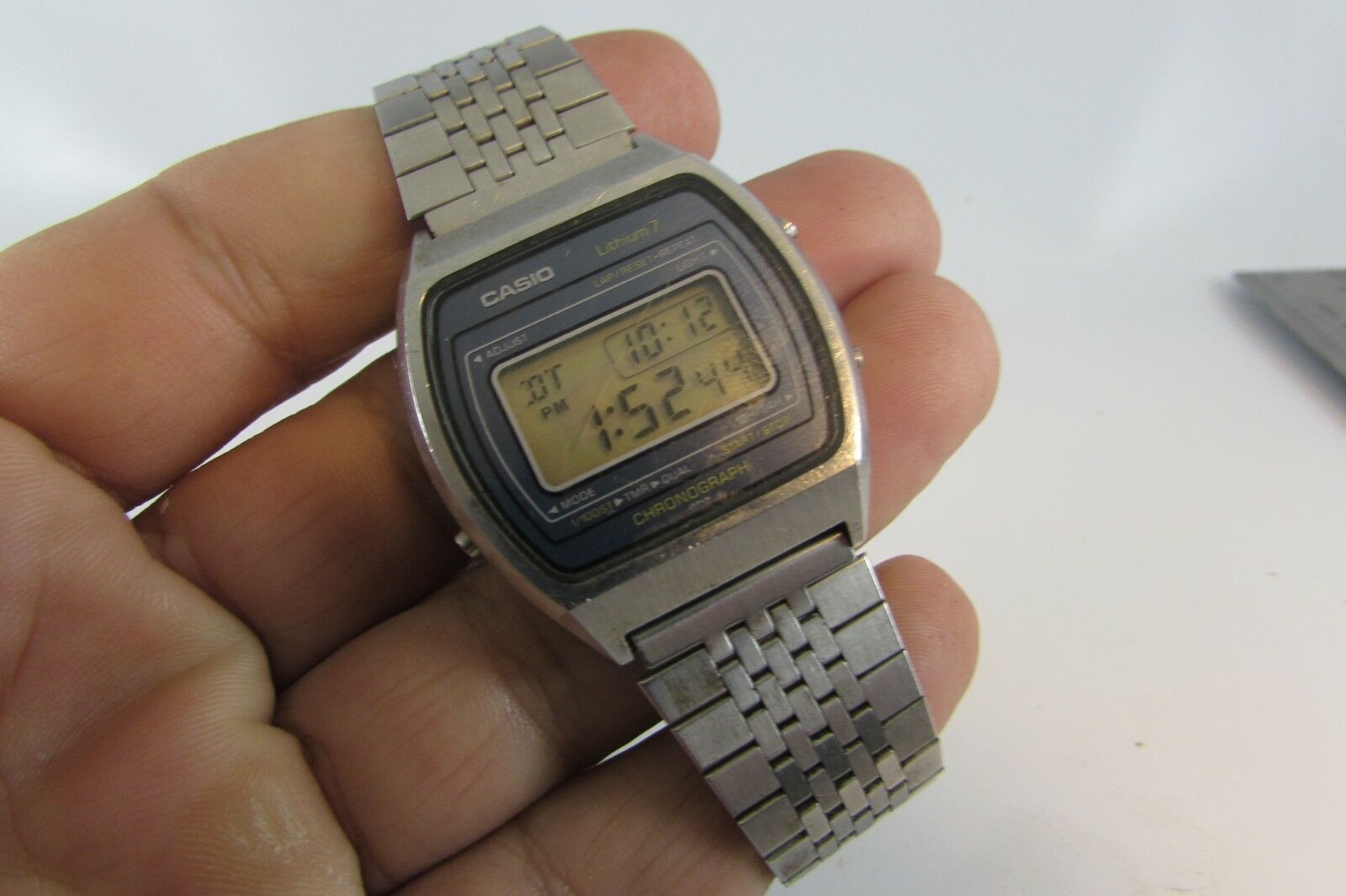 いのみ ヤフオク! - Vintage Casio Lithium 7 Men Watch Alarm Chron... きのキャン ...
