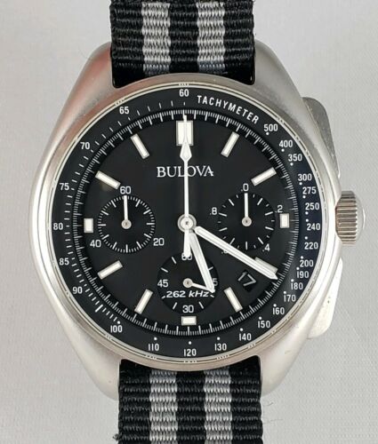 Bulova 96B251 Moon Apollo Lunar Moon Pilots Special Edition Mens Watch ...