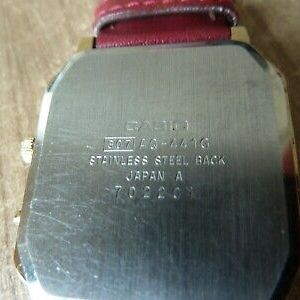 Vintage Casio lcd watch AQ-441G rotating discs module 307 with box