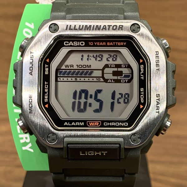 Casio LED Illuminator 10-Year Battery 1/100 Second Stop Watch Men's ...