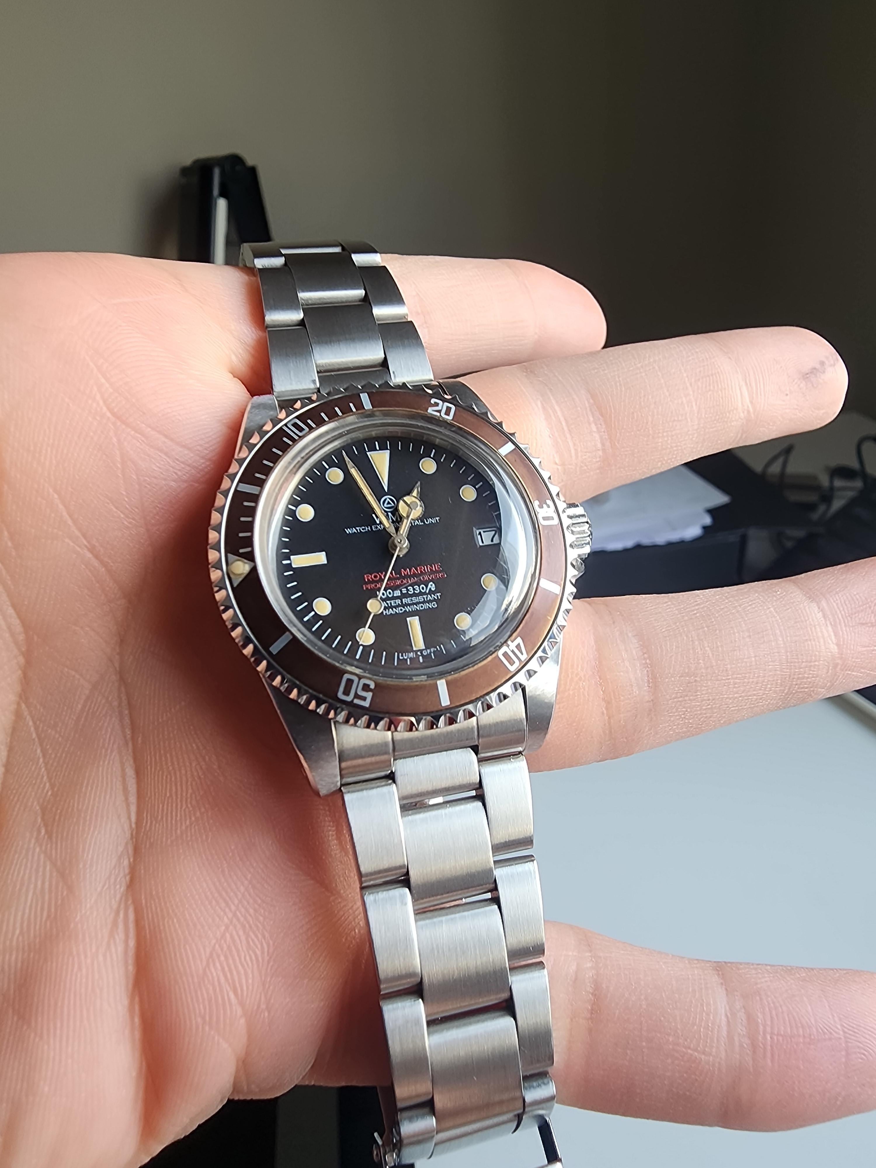 WMT WATCH ロイヤルマリーン　ロレックス　オメガ　自動巻き レビュー】W.MT WATCH ロイヤルマリーン エクスプローラー