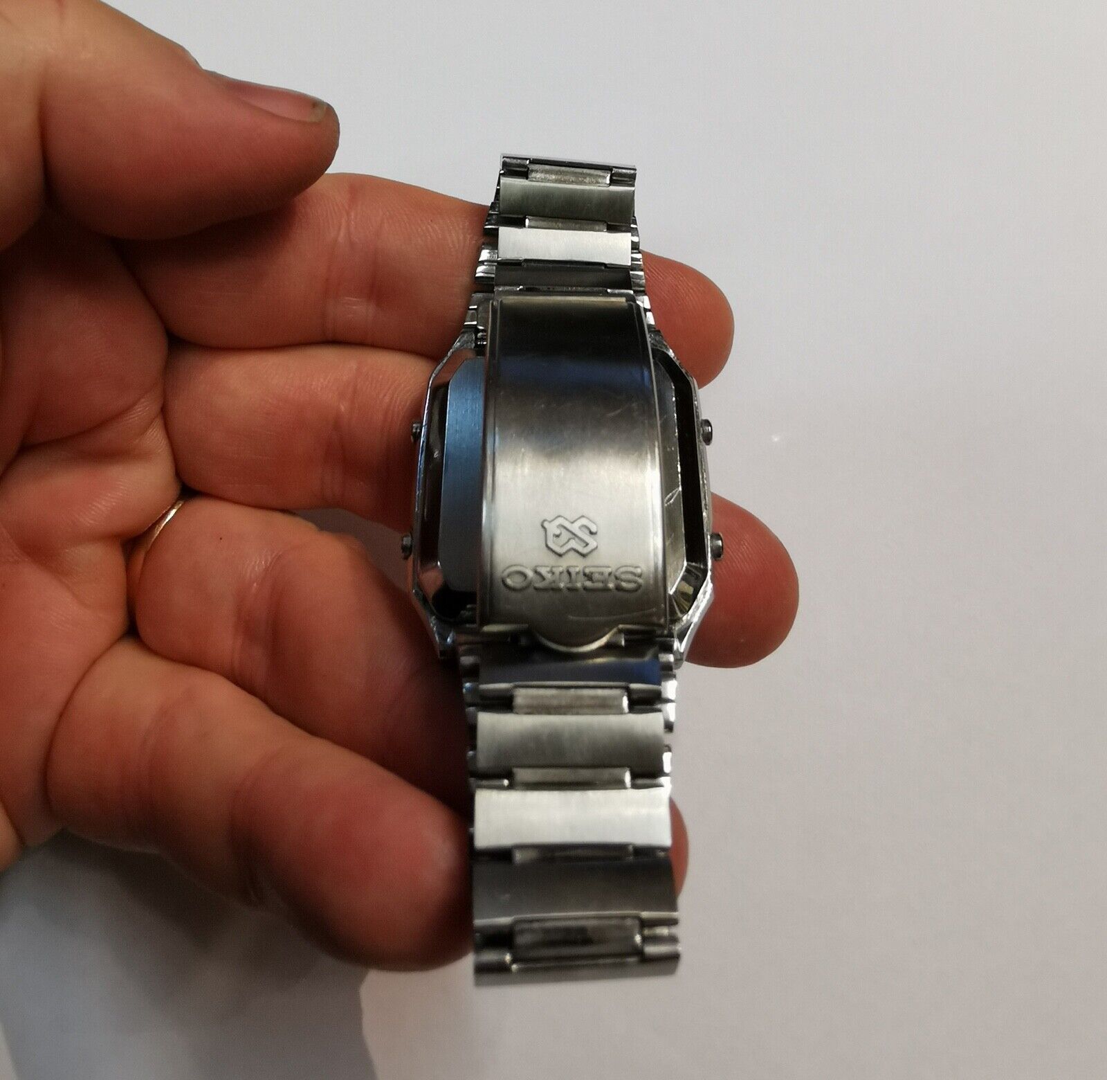 Seiko WIRED x BEAMS Solidity Watch silver digital W865 AGAM401 DigiBorg  G757 | WatchCharts Marketplace