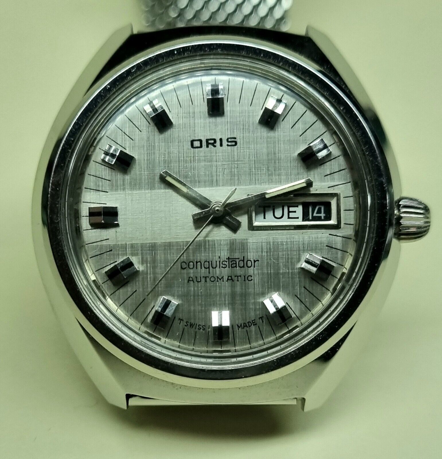 Oris Conquistador Rare. Superb condition. 1979. Automatic Day