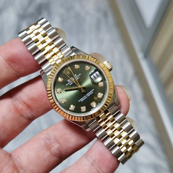 FS: Rolex Datejust 31 Steel & Gold Green Dial 278273 NEW - Rolex