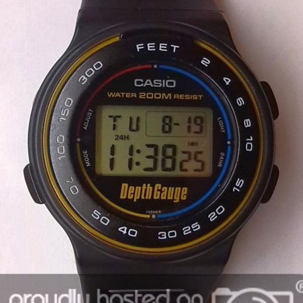 CASIO DEPTH GAUGE DW220DG IN AMAZING CONDITION (1986) FOR SALE