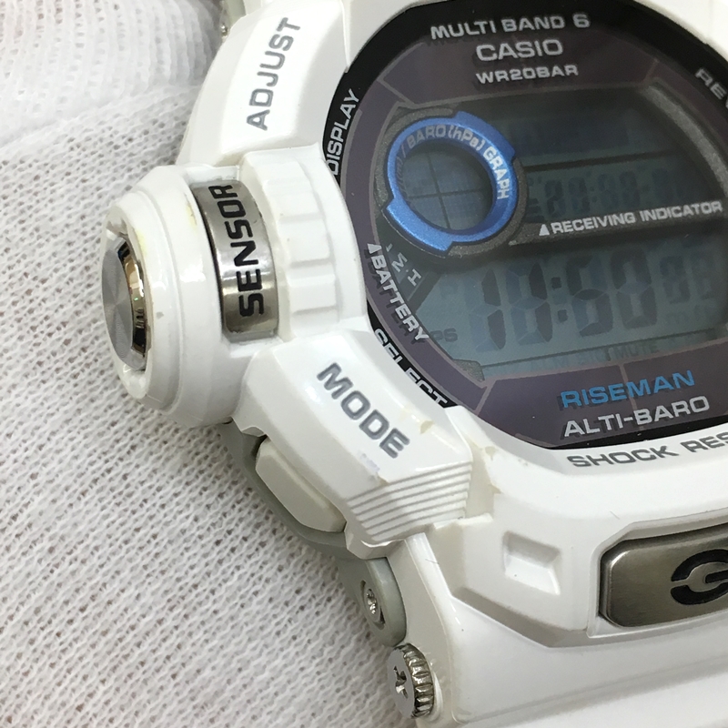 Used] G-SHOCK G-SHOCK GW-9200PJ RISEMAN Men in Ice White Digital