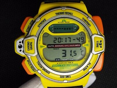 SEIKO VINTAGE DIGITAL WATCH SKI THERMO GIUGIARO