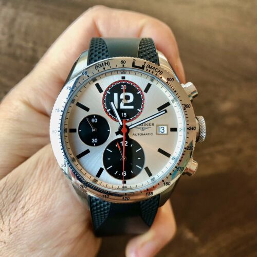 Longines GrandeVitesse Tachymeter Panda Rubber L3.636.4.70