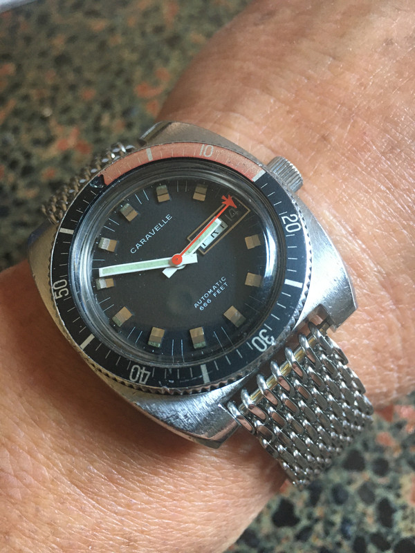 caravelle automatic watch 666 feet
