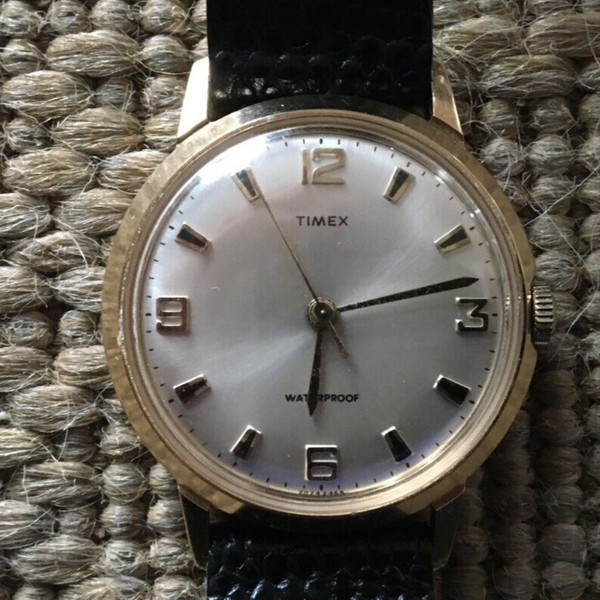 Timex Marlin Vintage 1968 Gold Toned Watch 2024 2468 Please Read