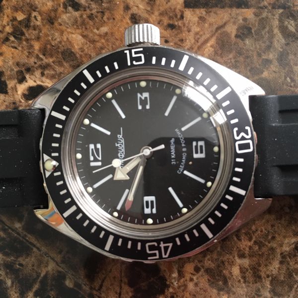 FS: VOSTOK AMPHIBIA 670 WITH UPGRADED BEZEL AND CROWN | WatchCharts