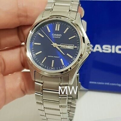 Casio MTP 1239D 2A MTP1239D Men Silver Analog Stainless Steel Men s Watch Gift WatchCharts Marketplace