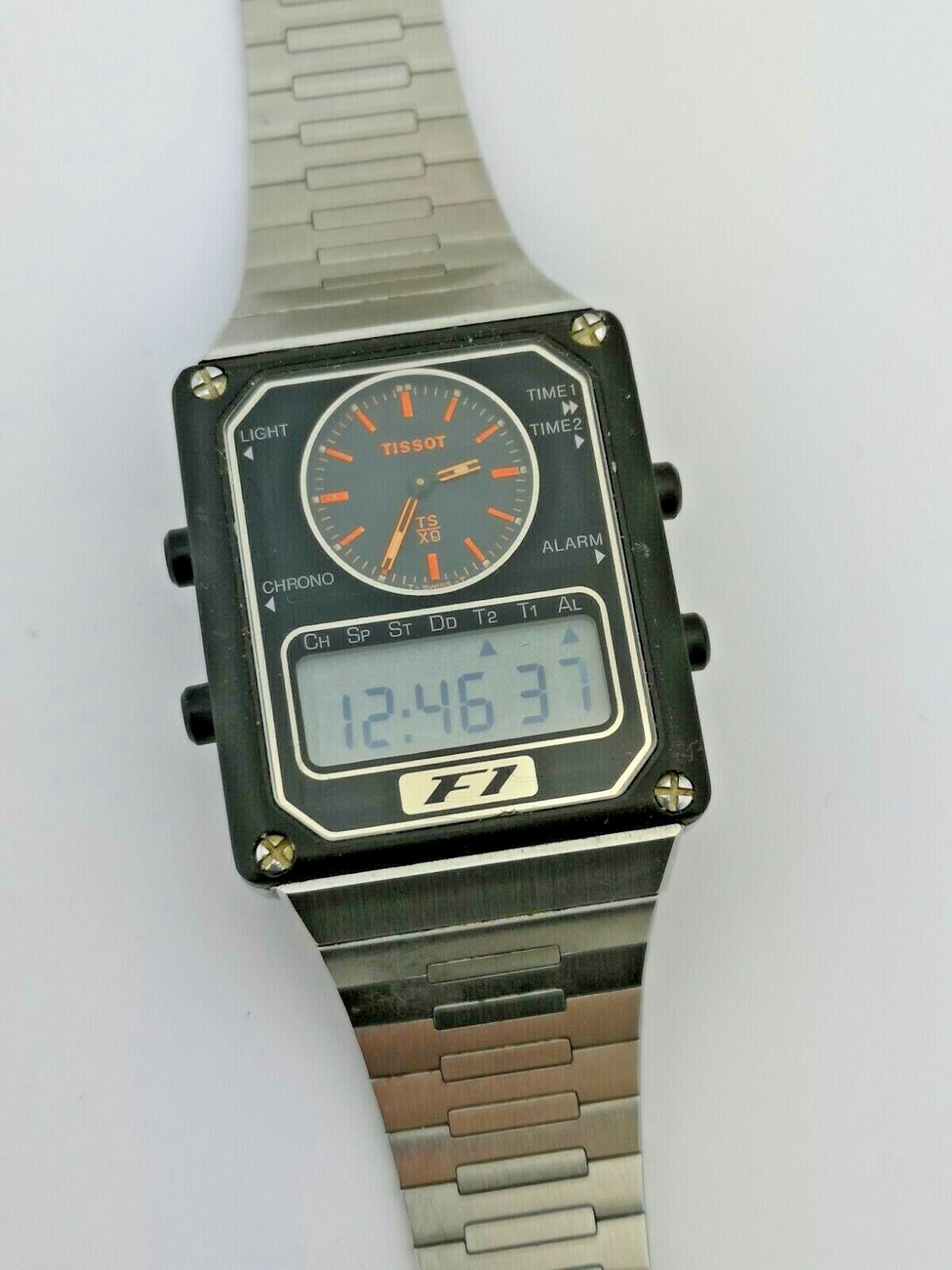 Tissot F1 TSX9 Vintage Digital Quartz Watch for Repair and