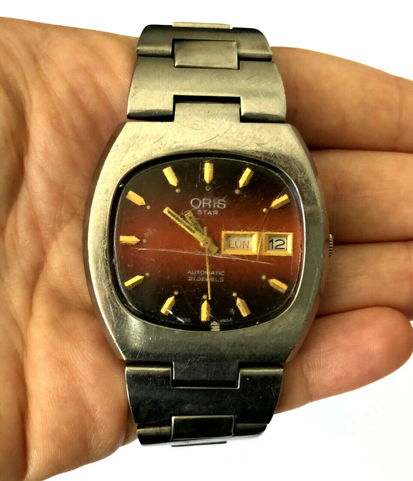 VINTAGE ORIS STAR 648 AUTOMATIC 21 JEWELS SWISS MEN S