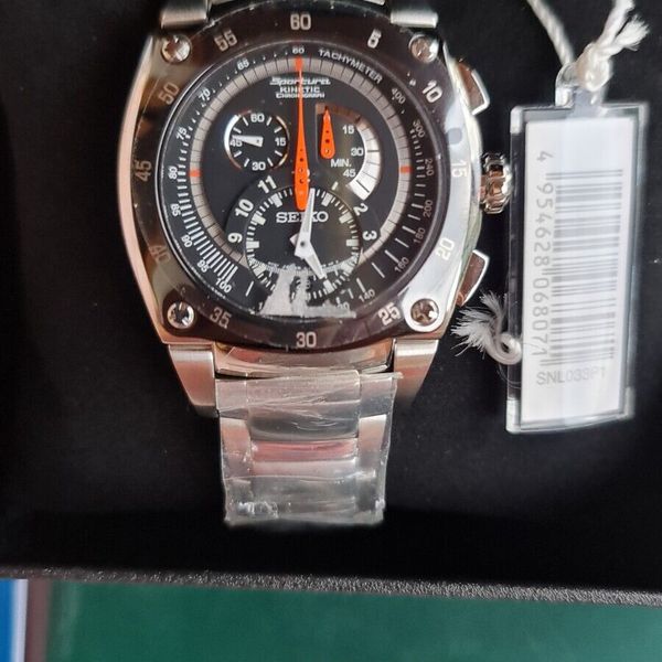 SEIKO SPORTURA SNL033P1 Chronograph Kinetic Quartz Watch 7L22