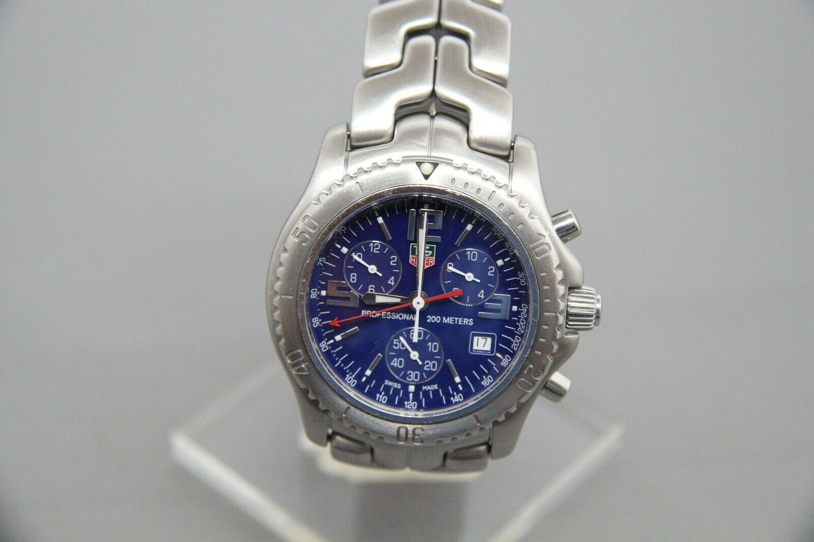 Men s TAG HEUER Professional 200 meters Chronograph link watch