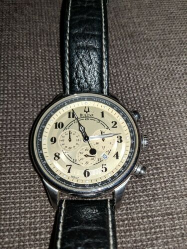BULOVA Stainless Steel ADVENTURER Quartz Chronograph Watch