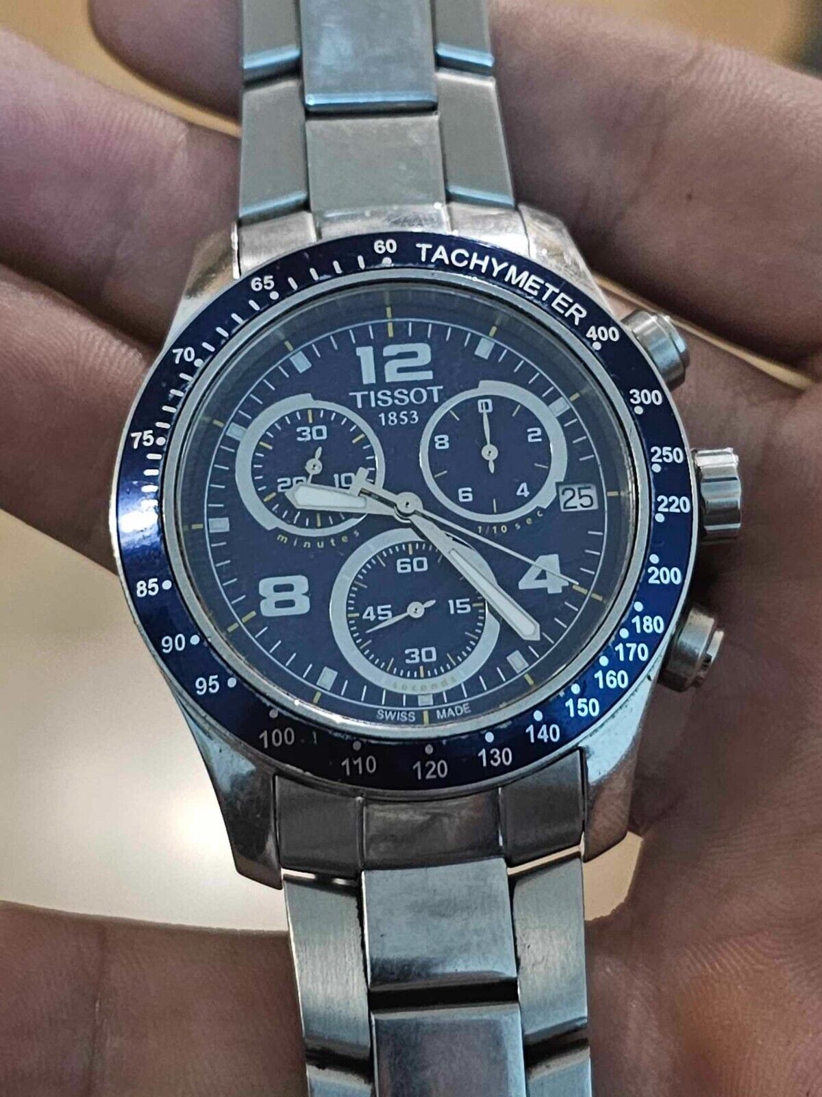 Tissot V8 Quartz Chronograph Watch - Stainless Steel -Men's