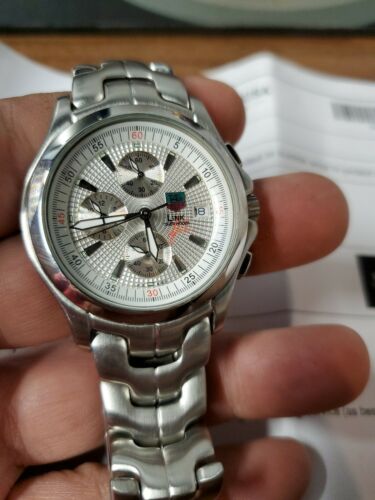 TAG HEUER Men s Watch CN1112 link Tiger woods . Cleaned and