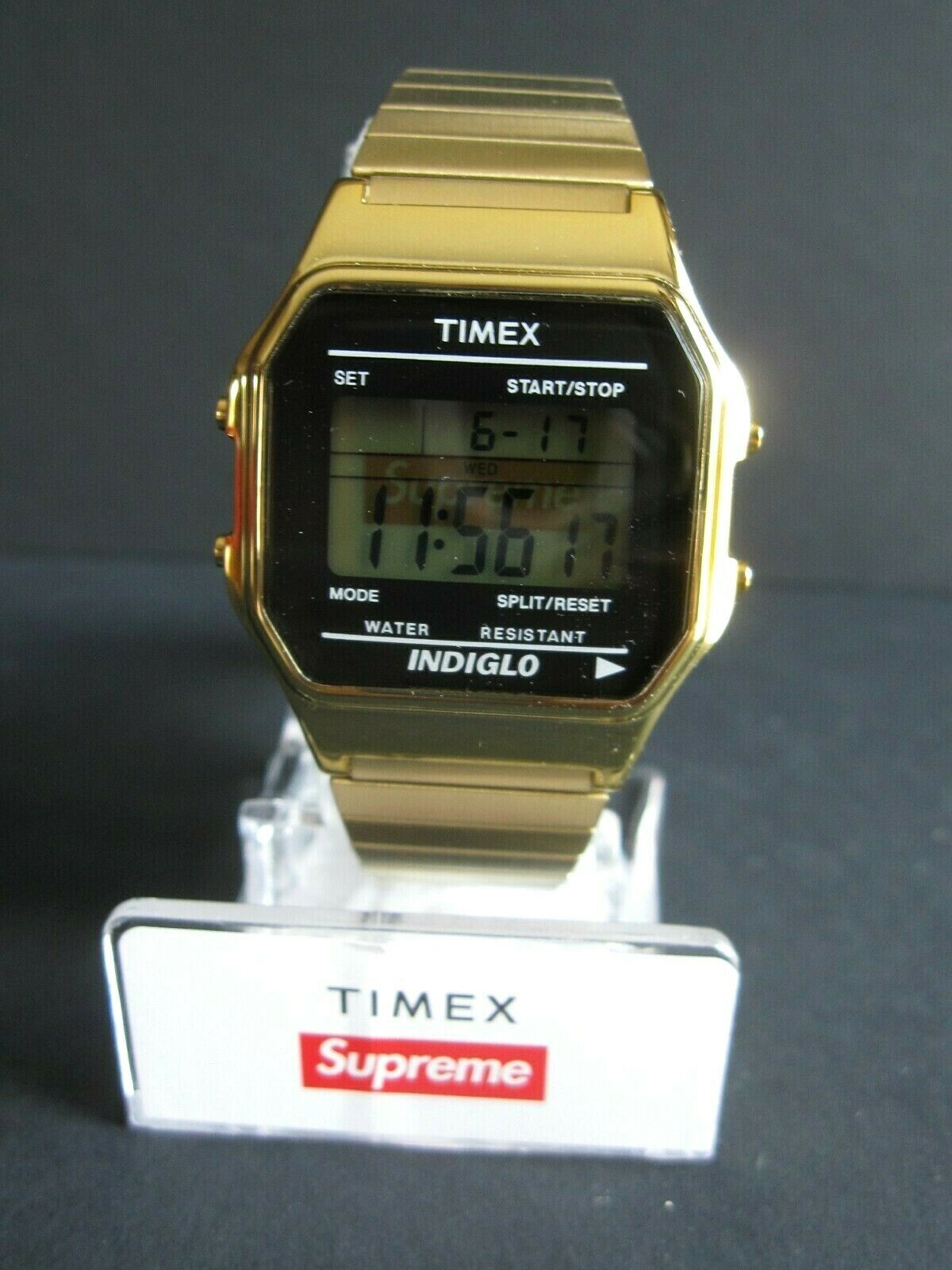 SUPREME x TIMEX Digital Watch Gold NEW in box | WatchCharts Marketplace