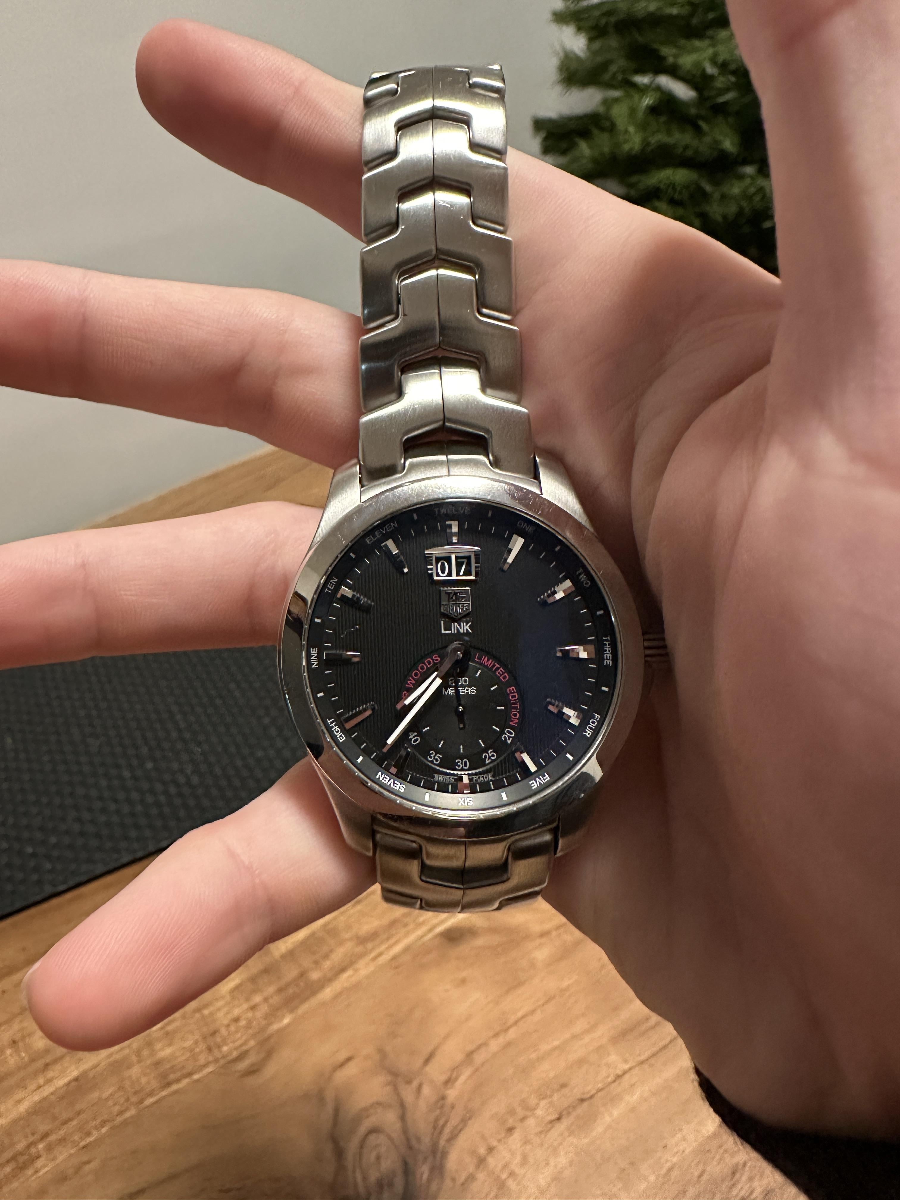 WTS TAG Heuer Link Tiger Woods WatchCharts Marketplace