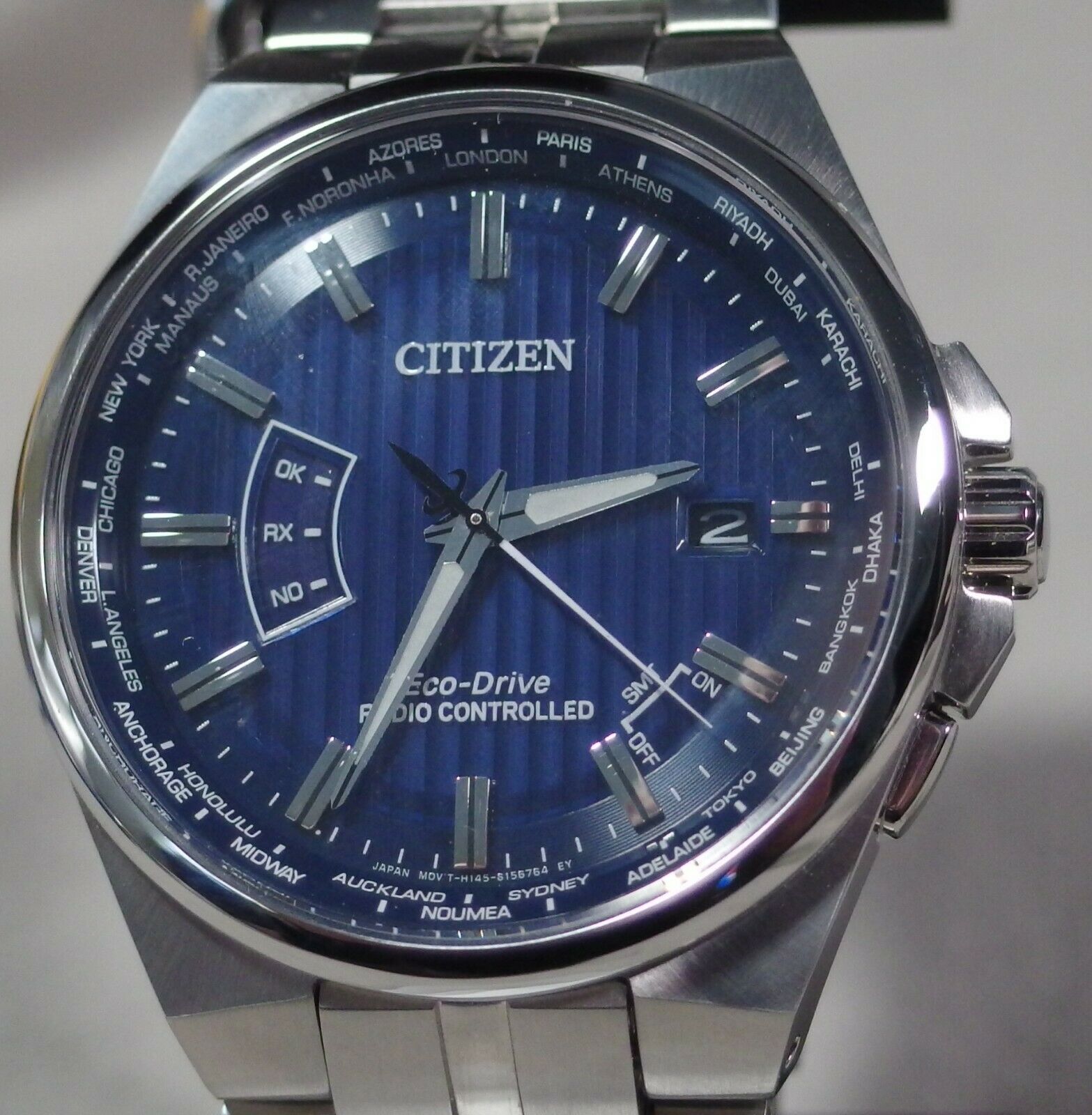 Couronne De Remplacement Pour Citizen Eco-Drive CB5010-81E – Titane Gris