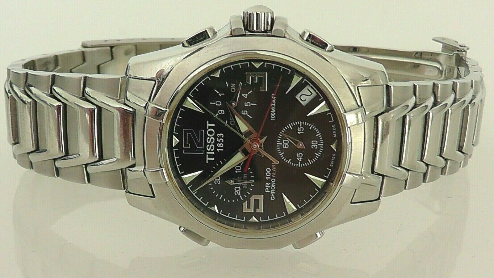 Tissot pr100 clearance chrono alarm