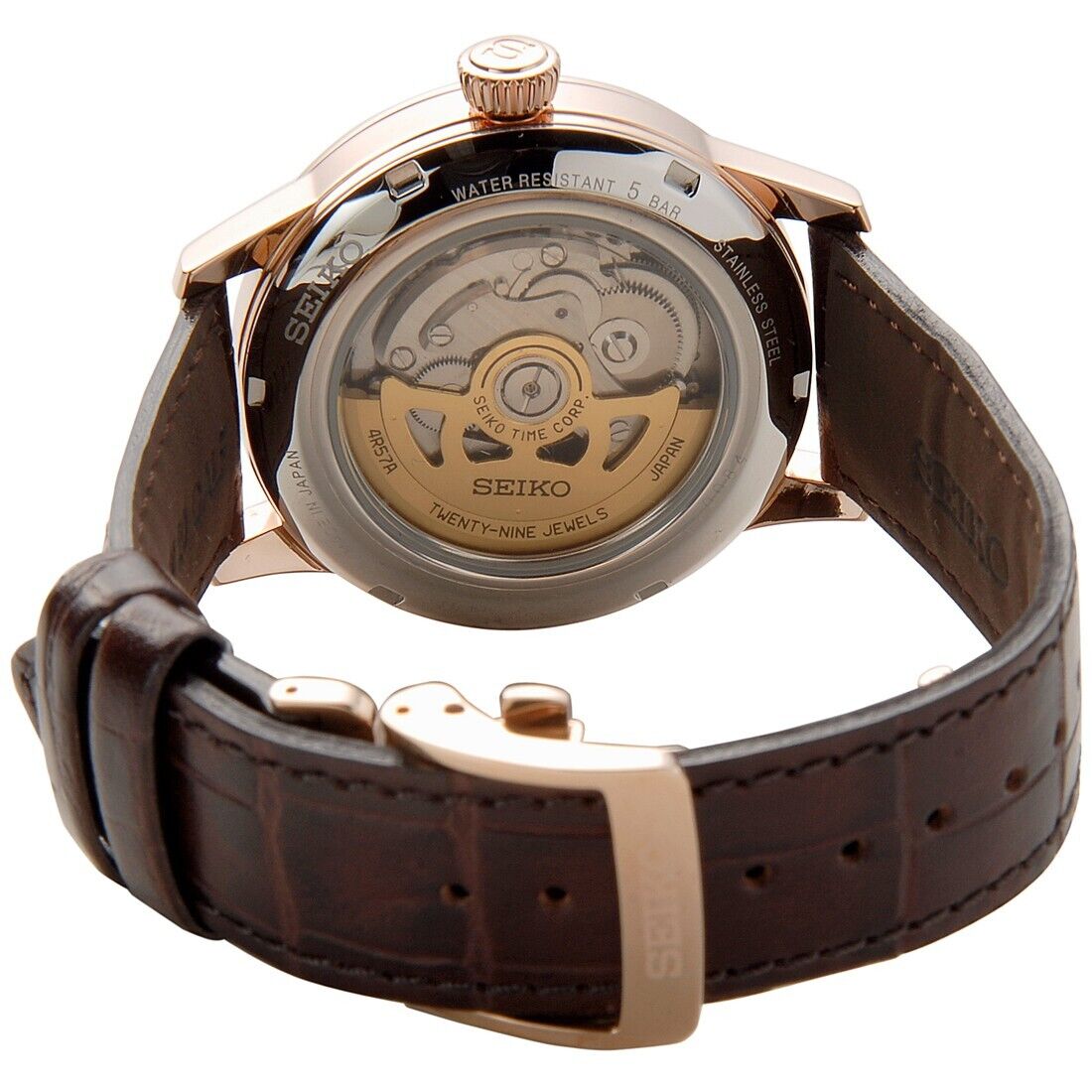 Seiko SSA346J1 Presage Cocktail Sidecar Power Reserve Champagne