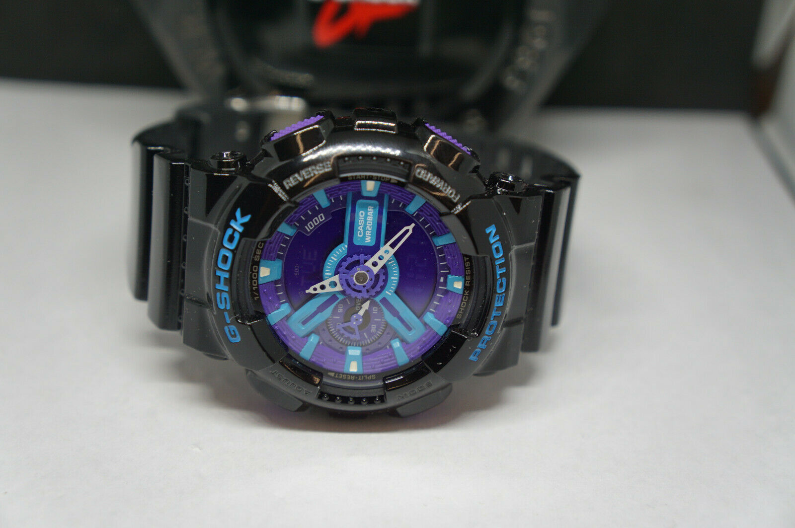 Casio G Shock 5146 GA-110HC Black Blue Men's Watch W/Case