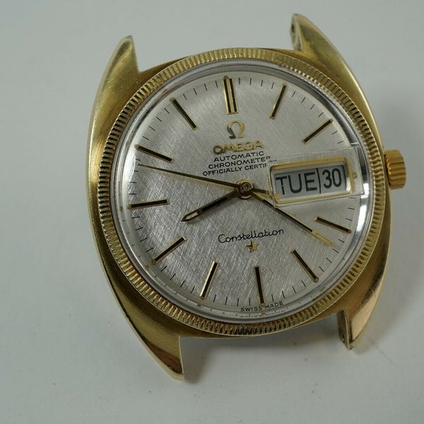OMEGA CONSTELLATION CD 168.029 GOLD PLATED TOP STAINLESS