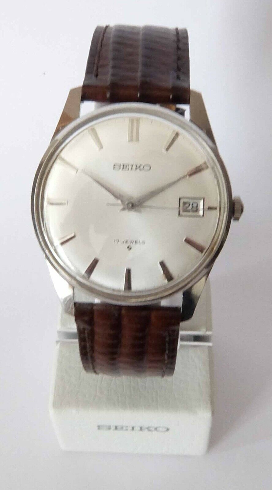 Vintage Seiko 6602 1990 17 Jewels Stainless Steel Gents Watch 1973